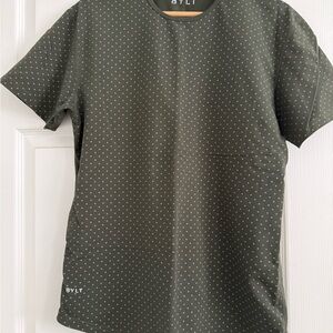 BYLT Basics Olive Polka Dot Tee